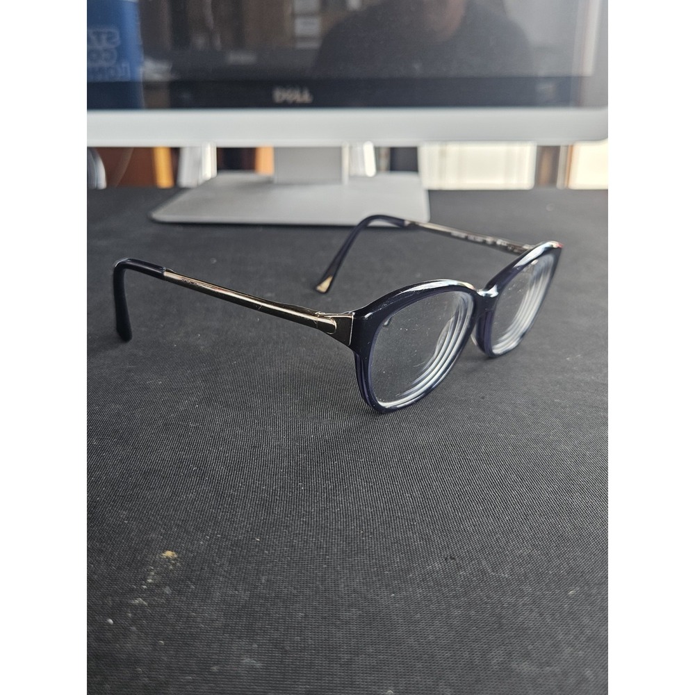 Nina Ricci VNR103K Eyeglasses Frames 52-16-135 Navy Cat Eye Womens Frames Only